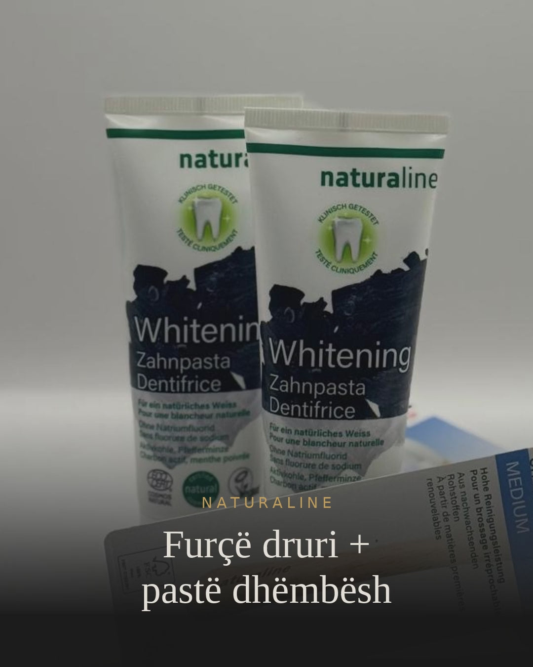 Set: Furçe druri dhe pastë dhëmbësh Naturaline